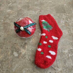 Women's "Just For You" Fluffy Christmas Socks